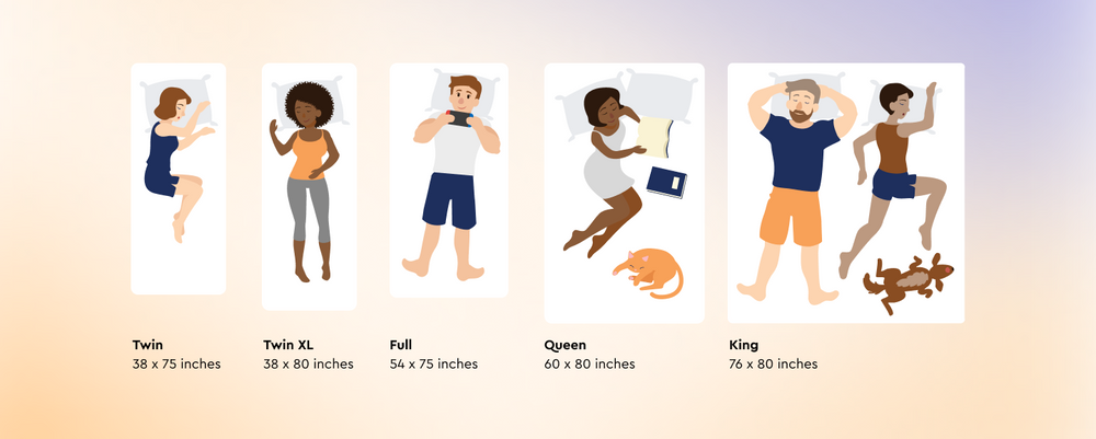 Emma double mattress size deals