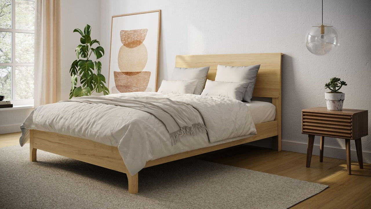 Emma Rustic Wooden Platform Bed Frame – Emma® US